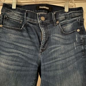 Express Ankle legging mid rise denim stretch jeans 6R